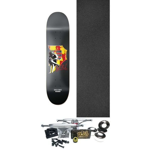 Primitive Skateboarding GN'R Illusion Team Black Skateboard Deck - 8.5" x 32" - Complete Skateboard Bundle